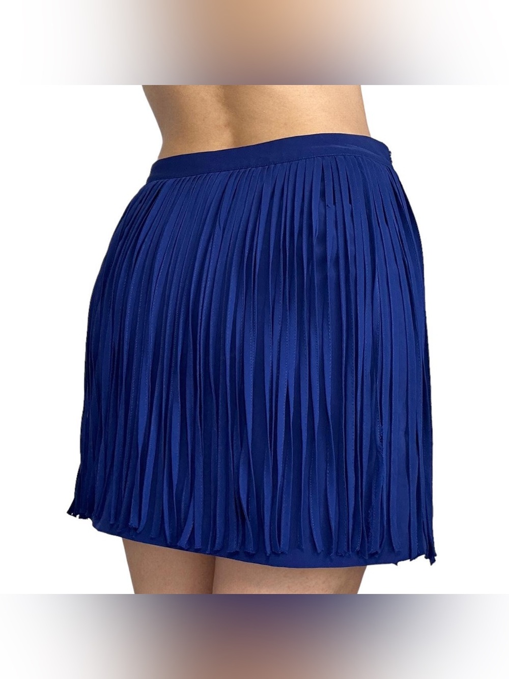 Anthropologie Pleated Mini Shorts Cobalt Blue